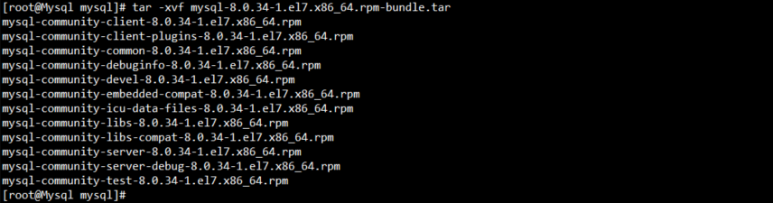 CentOS7.6安装MySQL8.0.34