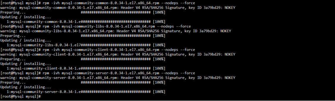 CentOS7.6安装MySQL8.0.34