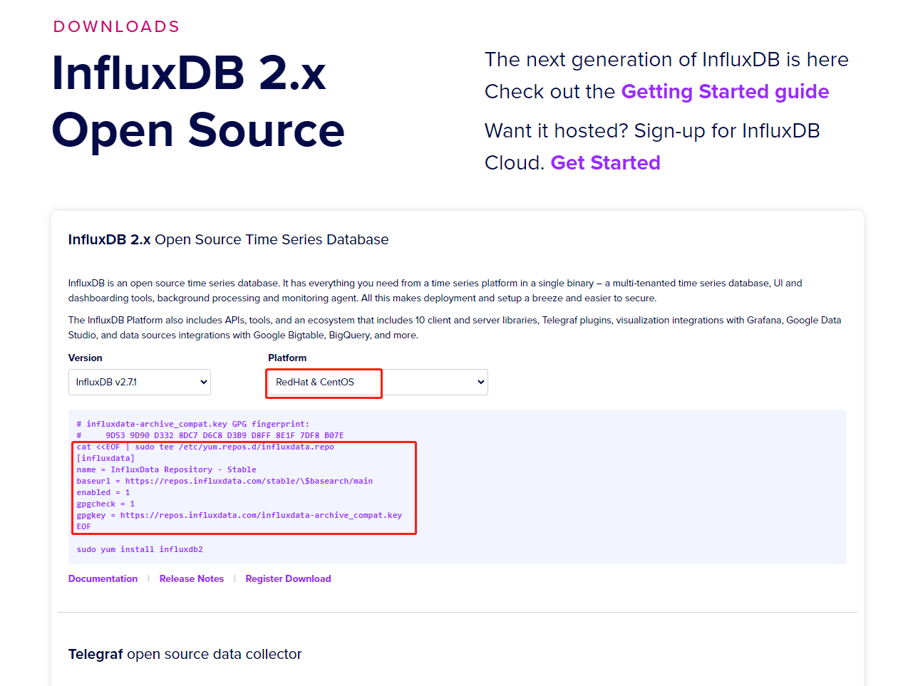 CentOS安装InfluxDB开源版v2.7.1